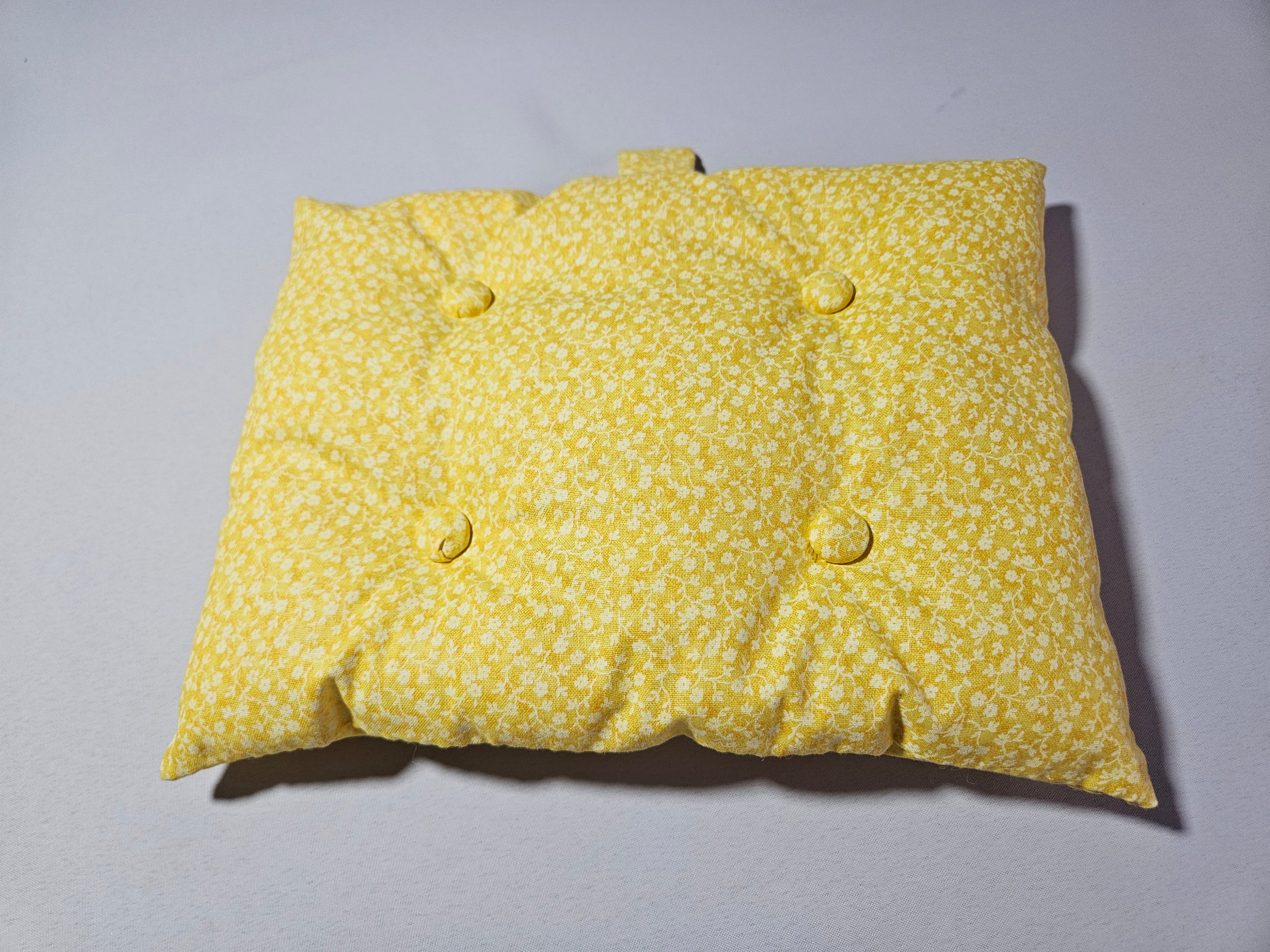 Yellow Floral Cushion