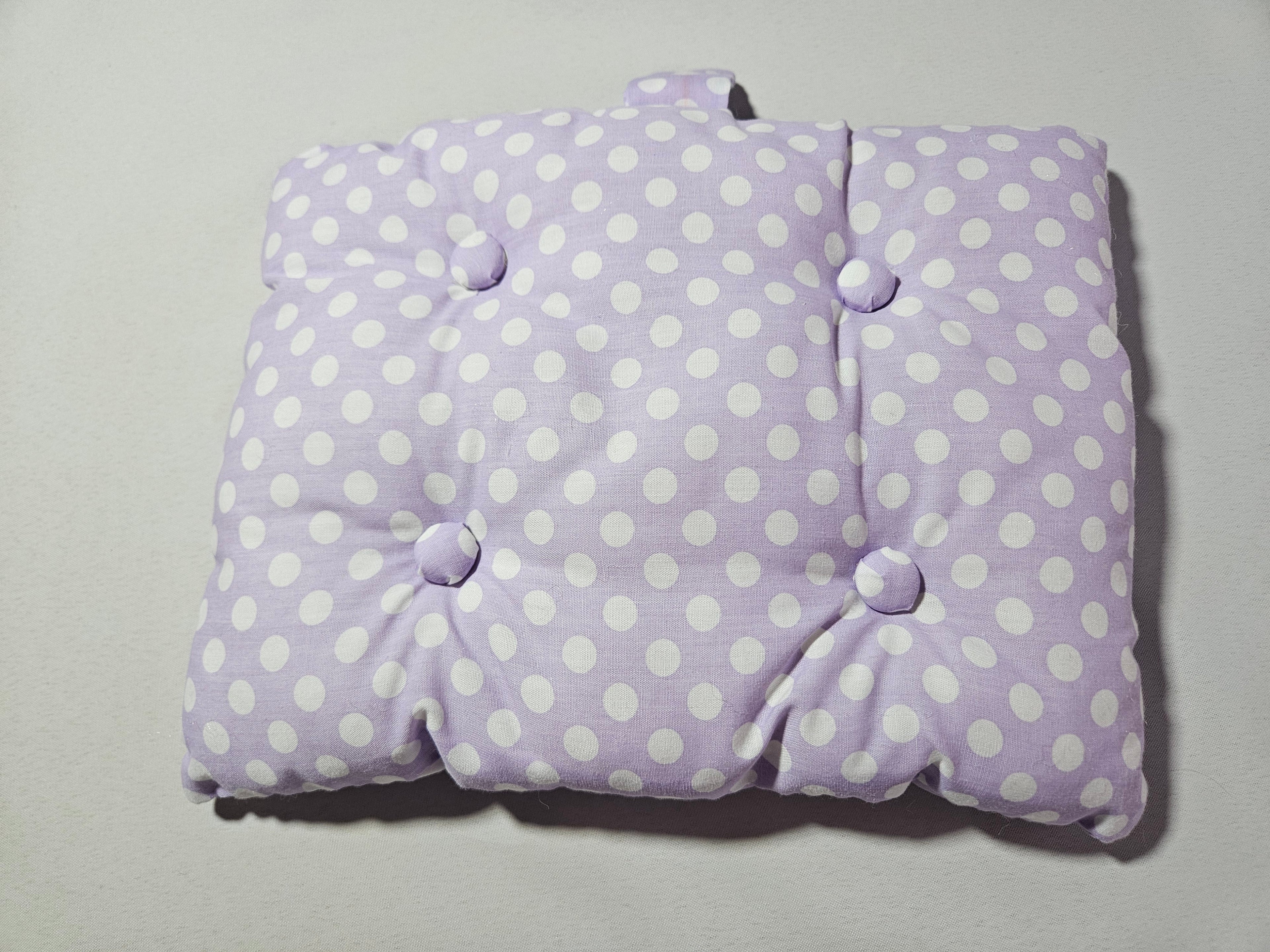 Lavender Polka Dot Cushion