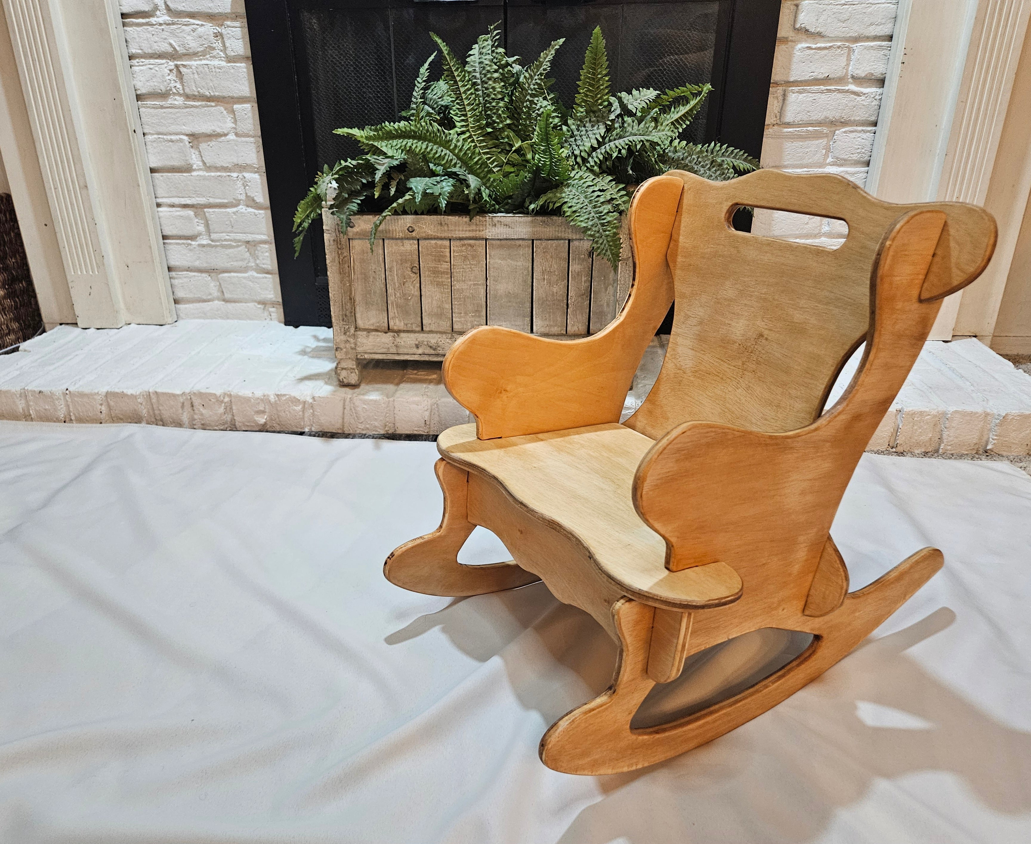 Child's Soft Honey Handcrafted Rocker
