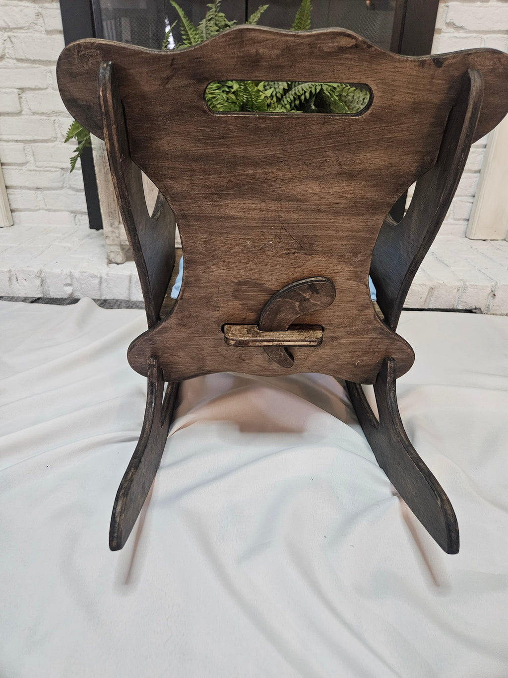 Child's Charcoal Wooden Rocker