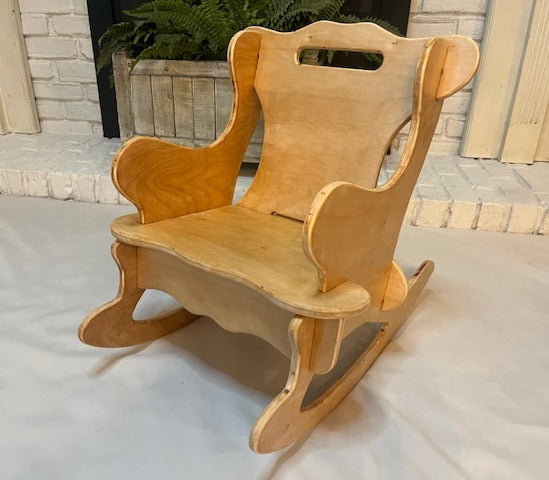 Child's Soft Honey Handcrafted Rocker
